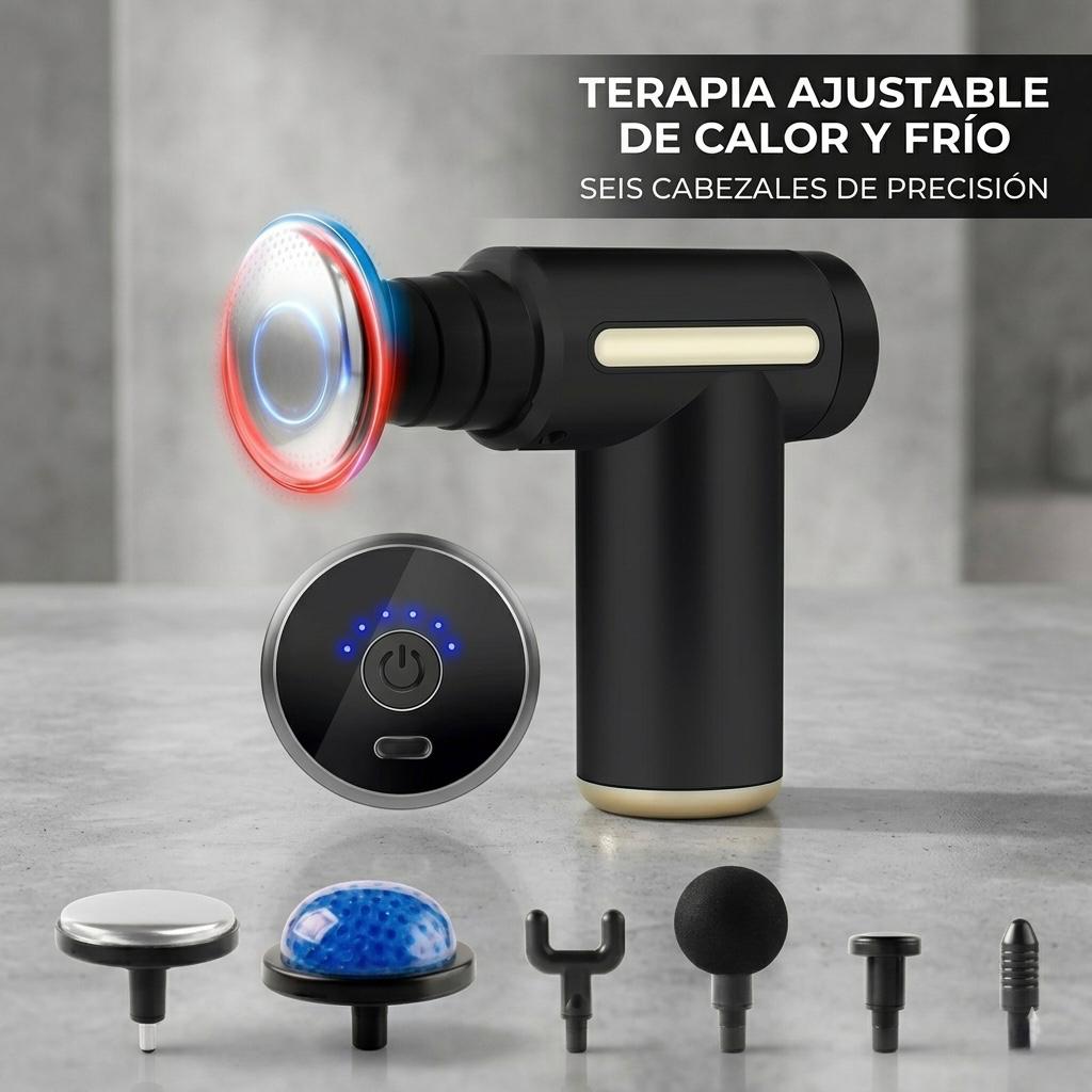 Pistola de masaje Muscular Frío - Calor