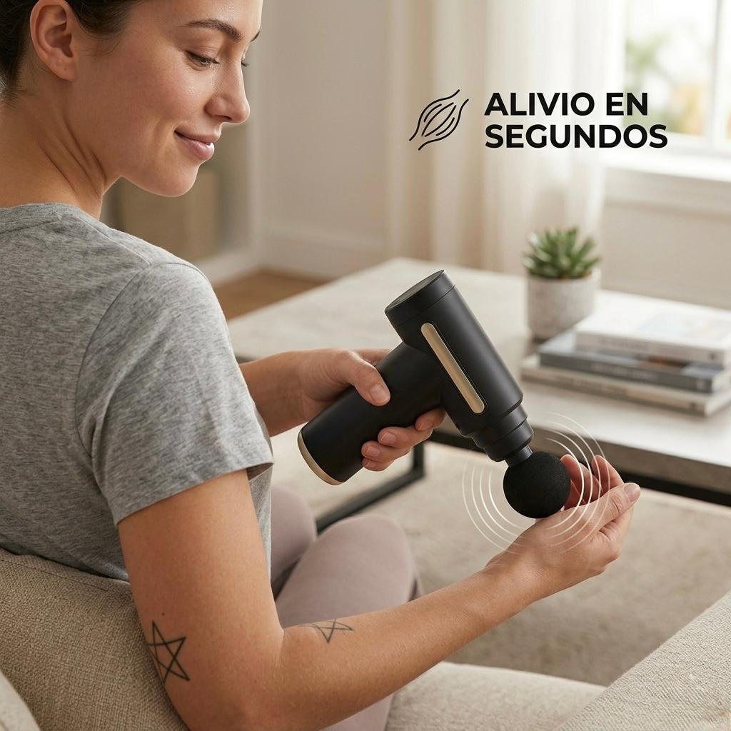 Pistola de masaje Muscular Frío - Calor